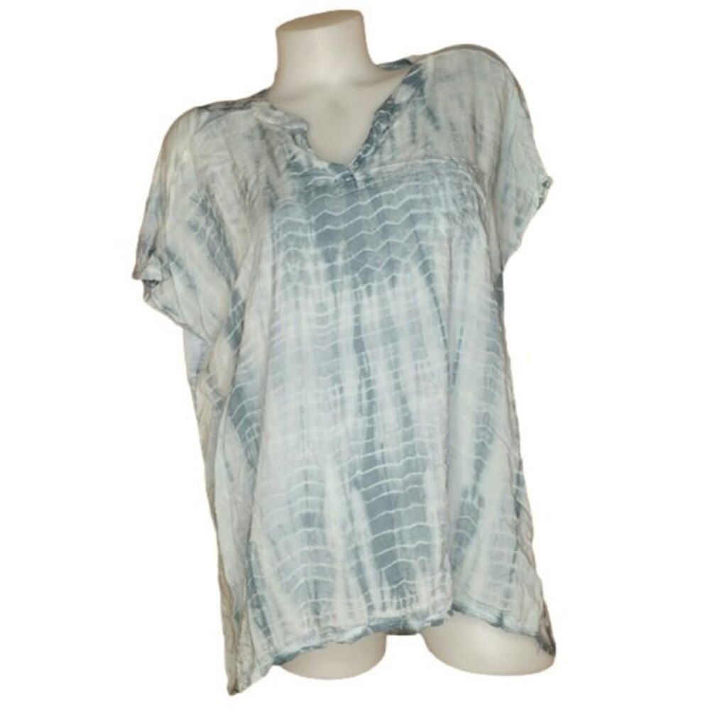 CYNTHIA ROWLEY WOMAN BLUE TIE DYE SHIRT SIZE 2X